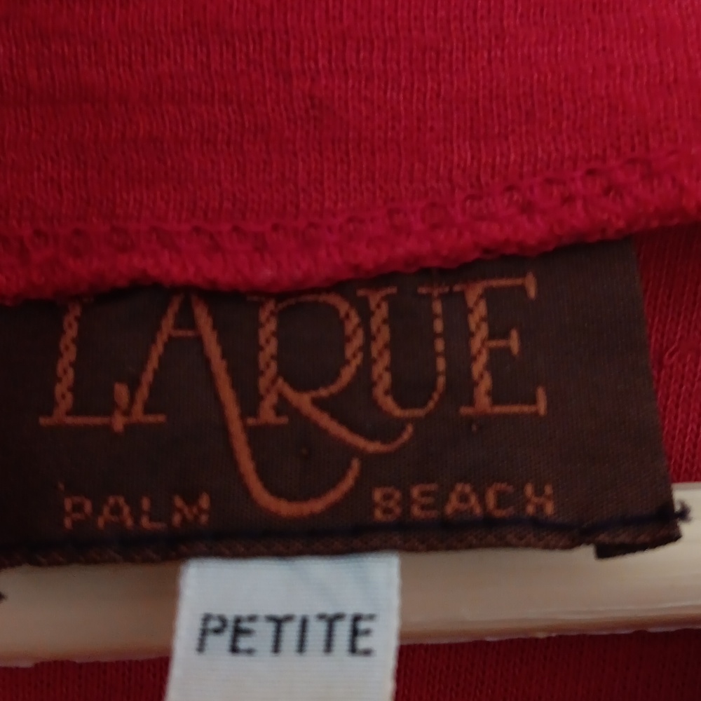 Red Aline Dress By Larue of Palm Beach.Vintage.8 Petite - Picture 2 of 8